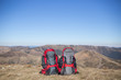© Vitalii Nesterchuk - Camping elements/ equipment on top of the mountain.