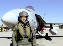 Fighter Pilot With His Jet
