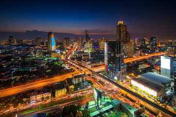 Wall Mural - cityscape of bangkok , capital of Thailand