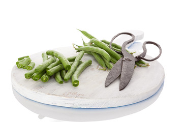 Canvas Print - Fresh green beans.