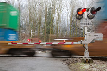 The Image With Crossing Rail