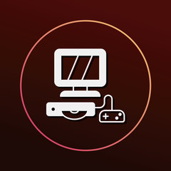 Sticker - computer game icon