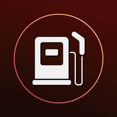 Poster - gas station icon