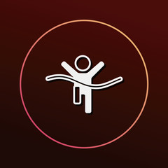 Sticker - runner icon