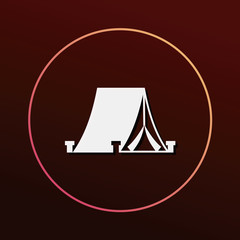 Canvas Print - tent icon