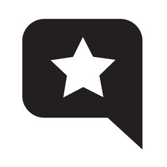 Sticker - Speech Bubble star icon Illustration symbol design