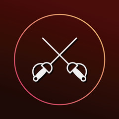 Poster - Fencing icon