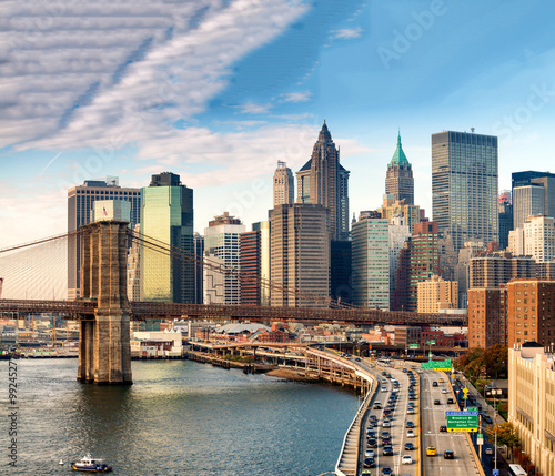 Nowoczesny obraz na płótnie Magnificence of New York skyline