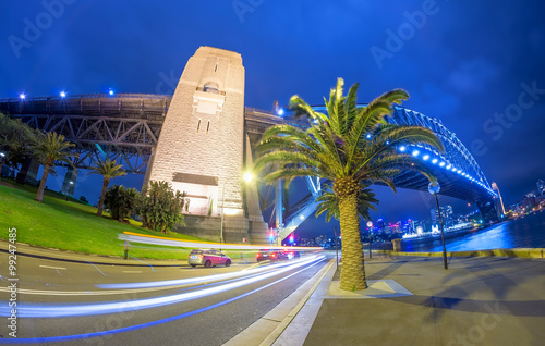 Dekoracja na wymiar  nocny-widok-na-port-w-sydney-australia