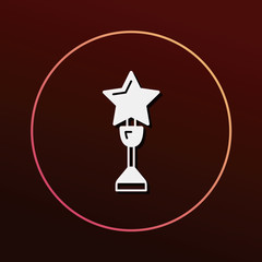 Sticker - movie medal icon