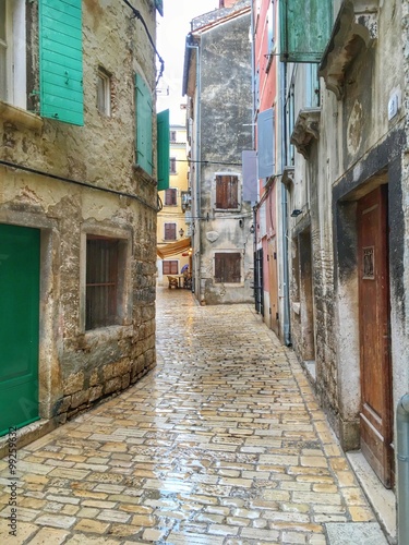 Obraz w ramie street in Rovinj. Croatia.