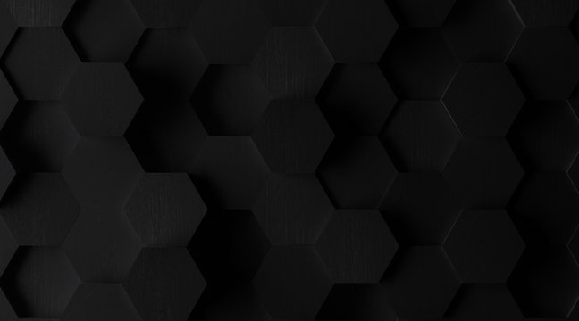 Extra Dark Hexagonal Tile Background (Lights Off)