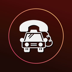 Poster - taxi icon