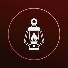 Sticker - camp light icon