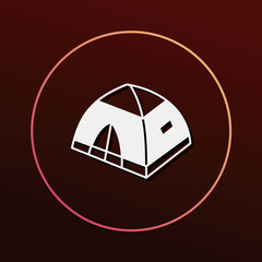 Wall Mural - camping tent icon