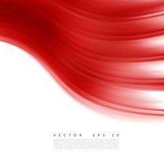 Wall Mural - Red background curve. 
