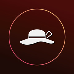 Poster - Sun hat icon