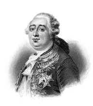 An Engraved Illustration Portrait Of King Louis XVI During The French Revolution  From A Victorian Book Dated 1881 That Is No Longer In Copyright