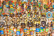 © Aleksandar Todorovic - Colorful Mayan handcraft masks , Mexico.