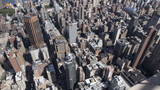 Fototapeta Miasta - Manhattan Skyline from the Empire State Building Observation Deck. New York, USA,
