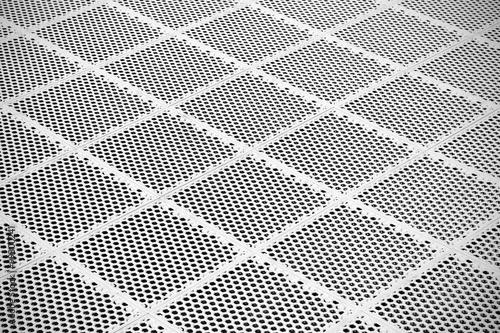 Abstract Metal Grid Background Silver Metal Grate