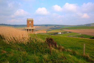 Wall Mural - Clavell Tower overlooking Kimmeridge Bay east of Lulworth Cove on the Dorset coast England uk 