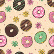 16_color donate seamless pattern