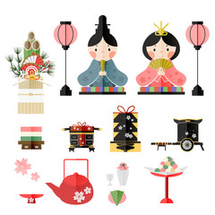 Canvas Print - Japanese Doll Festival design