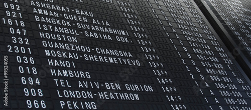 Abflug Tafel Am Flughafen Buy This Stock Photo And Explore