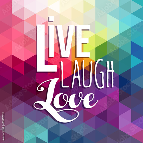 Fotografie, Obraz Motivation quote inspiration color low poly