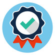 Approved certificate icon 
