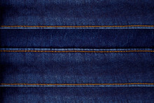 Frame Of Stitched Blue Jeans