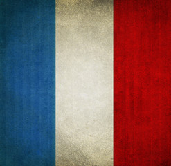 Wall Mural - Vintage flag France texture