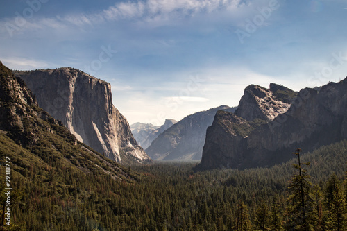 Tunnel View over look Yosemite National Park Poster