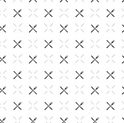 Seamless pattern with spoon and fork icon