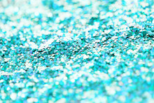 Blue Glitter Or Sequins Background