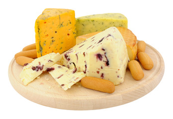 Wall Mural - Cheese Board With Mixed Cheeses