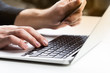 © fotofabrika - Close-up of typing male hands