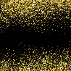 Wall Mural -  Gold glitter background. 