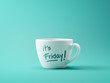 It's Friday Coffee Cup Concept