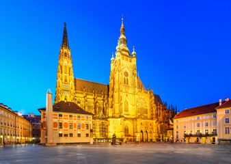 Wall Mural - Prague, Prague Castle and Vitus Cathedral, Czech Republic