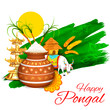 Happy Pongal greeting background