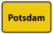 © BestStock - Ortstafel Potsdam in Deutschland