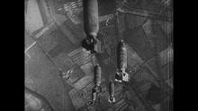 Airplane Dropping Bombs During World War II