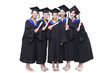 © Blue Jean Images - Portrait of alumnae holding diploma