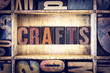 Crafts Concept Letterpress Type