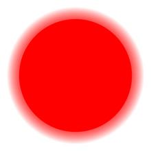 Red Sun On White Background