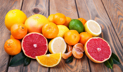 Canvas Print - Fresh citrus fruits