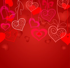 Sticker - Seamless background for Valentines day