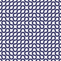 Wall Mural - Vector seamless texture. Modern abstract background. Closed curved line.